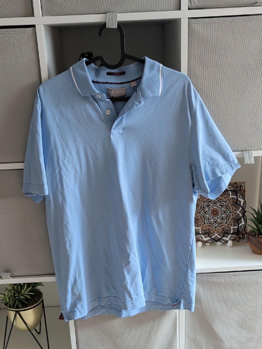 Ted Baker Light Blue Polo with White Trim